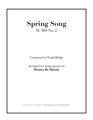 Book cover for Spring Song - H. 104 No. 2