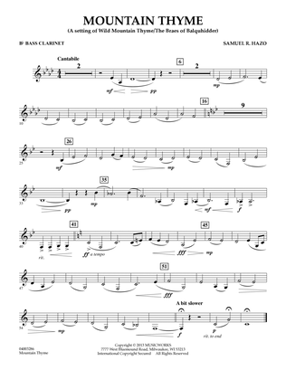 Mountain Thyme - Bb Bass Clarinet