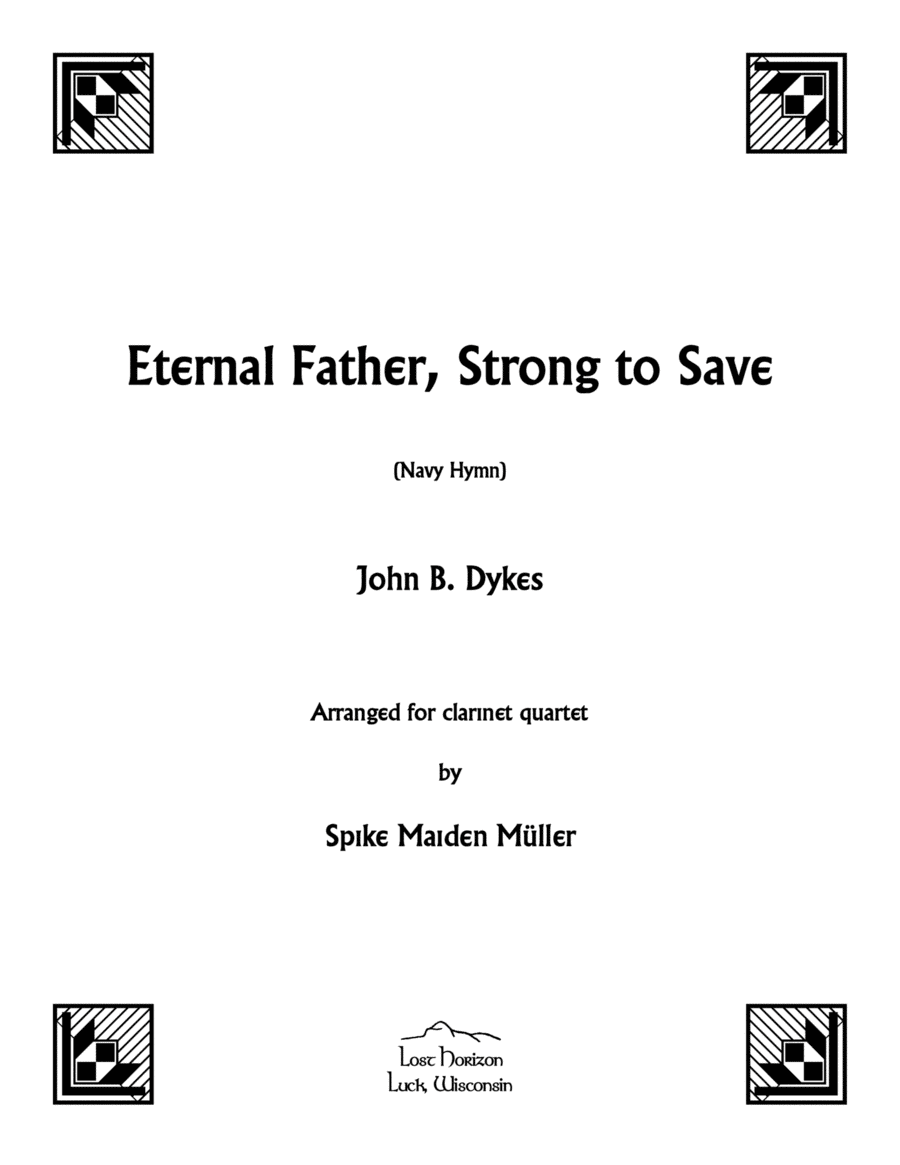 Eternal Father, Strong to Save (Navy Hymn) Woodwind Quartet scores gallery preview page 1