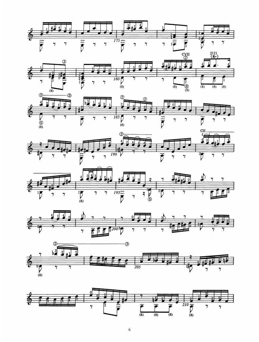 Suite In Gm BWV 995 Acoustic Guitar scores gallery preview page 6