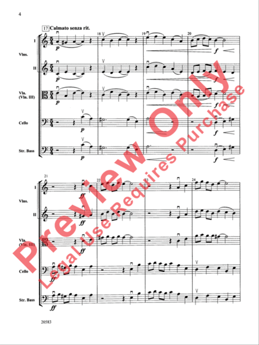 Two Israeli Folk Songs Two Israeli Folk Songs String Orchestra scores gallery preview page 4