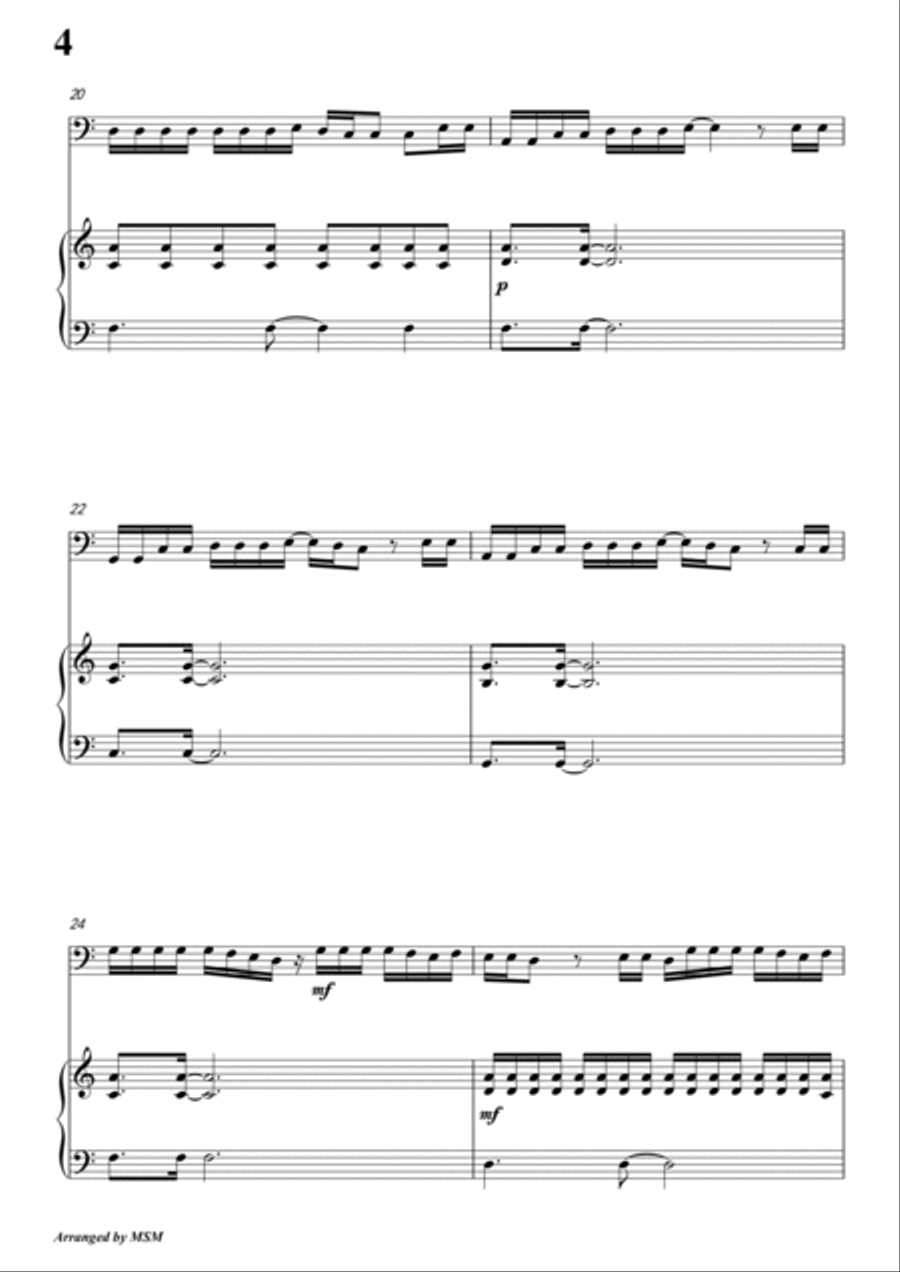 Post Malone Piano Solo scores gallery preview page 6