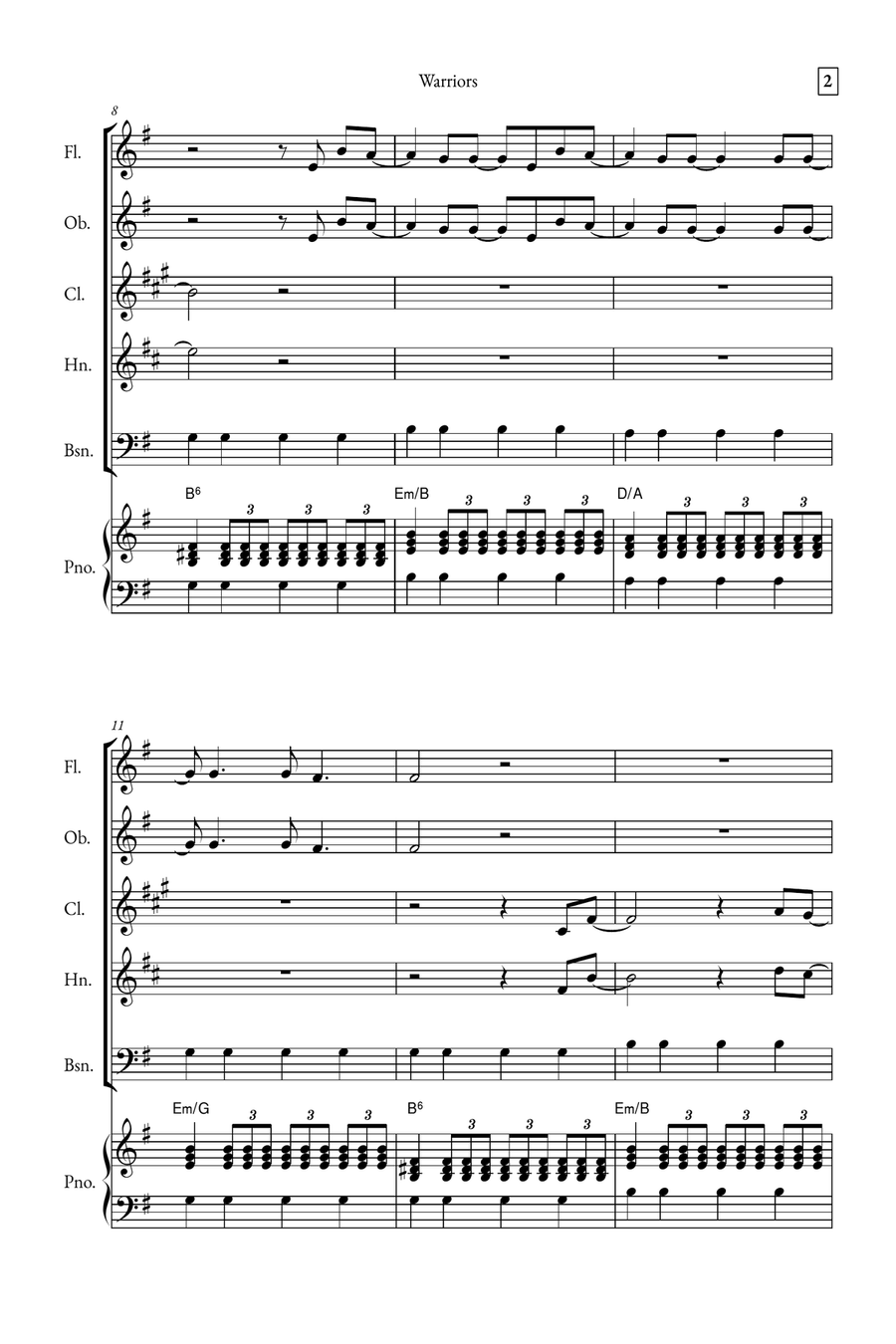 Warriors Small Ensemble scores gallery preview page 2