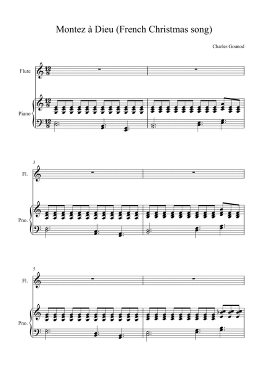 Charles Gounod _ Montez à Dieu (French Christmas song) major key (or relative minor key)