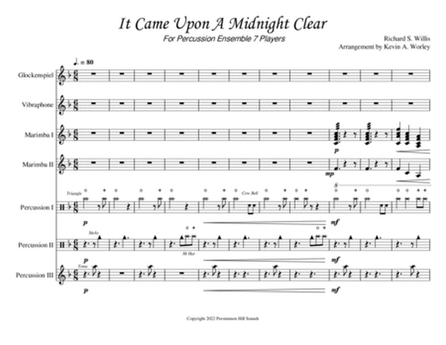 It Came Upon a Midnight Clear for Percussion Septet image number null