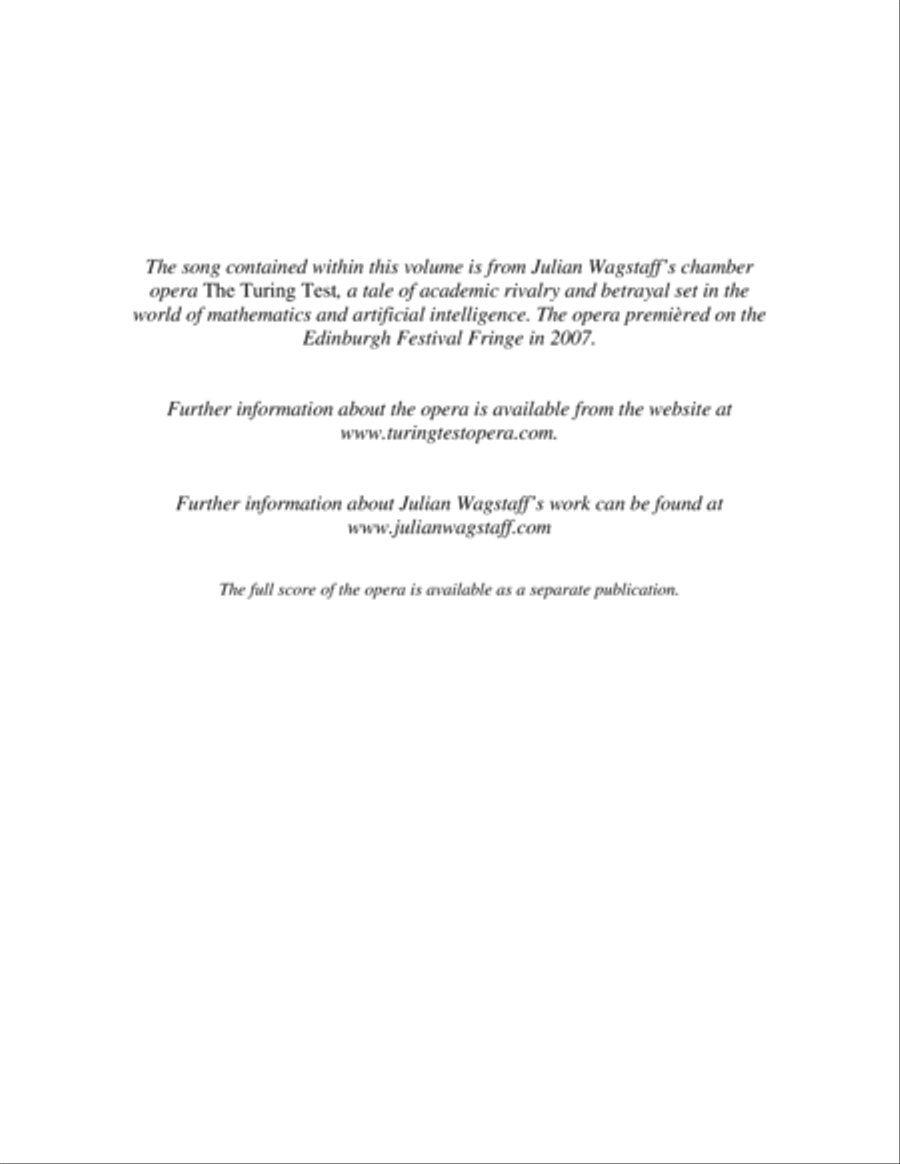 Twenty Years (song from the opera The Turing Test) Alto Voice scores gallery preview page 2