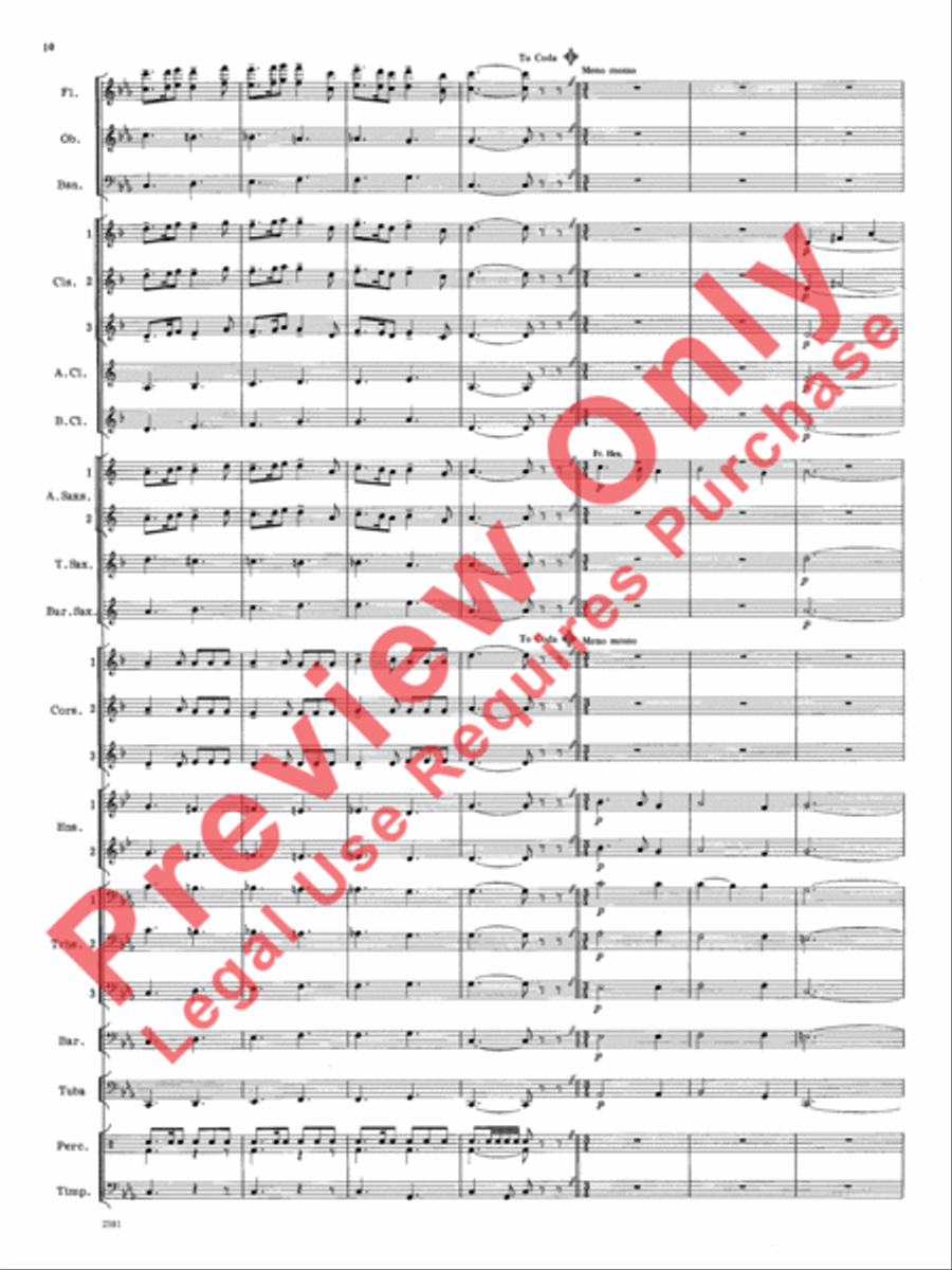 Devil Dance Concert Band scores gallery preview page 11