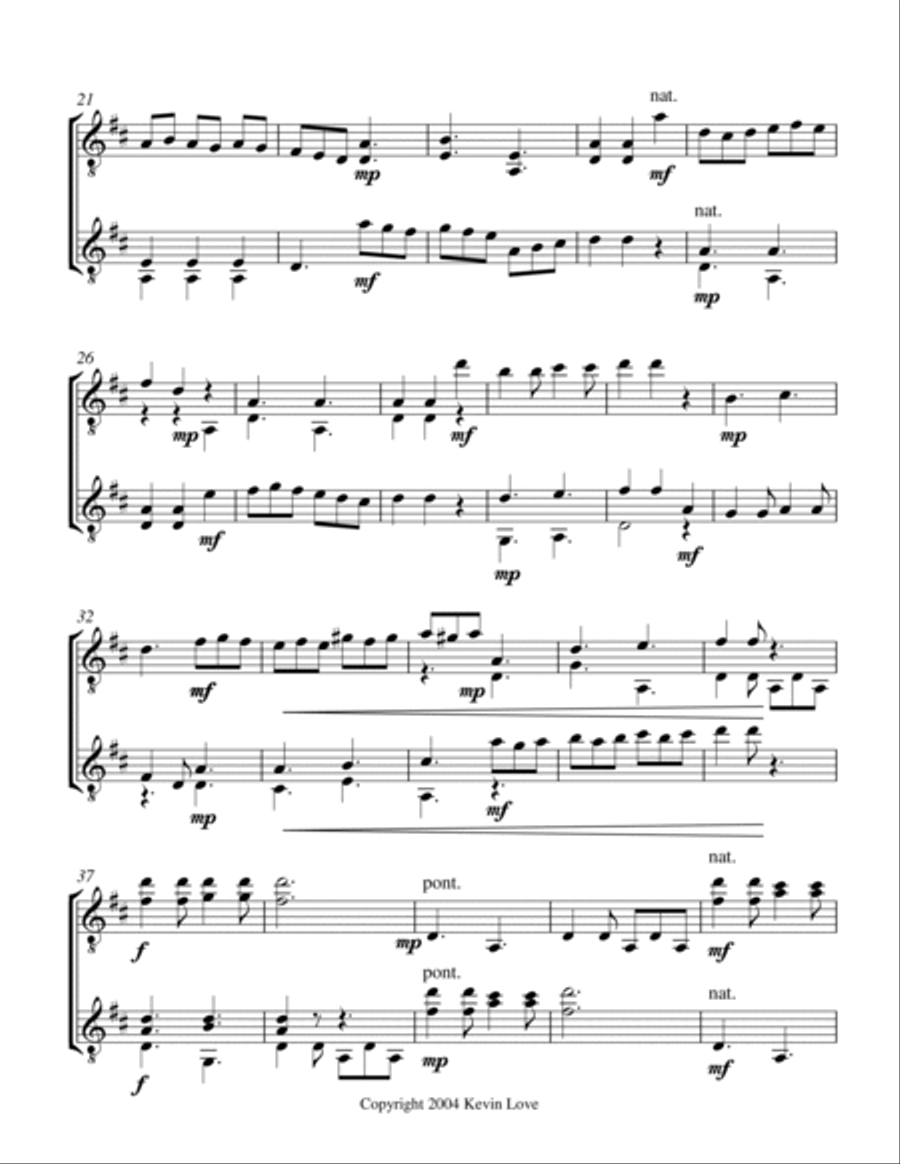Duelling Vihuelas 1 - 3 (Guitar Duo) - Score and Parts Classical Guitar scores gallery preview page 5