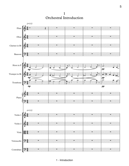 WALDEN - Full Orchestral Score including all musical numbers and readings