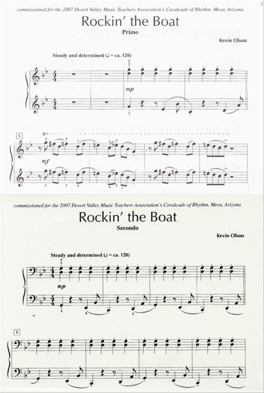 Rockin' the Boat Rockin' the Boat Piano Method scores gallery preview page 3
