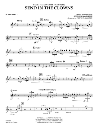 Send in the Clowns (from A Little Night Music) (arr. Frank Cofield) - Bb Trumpet 1