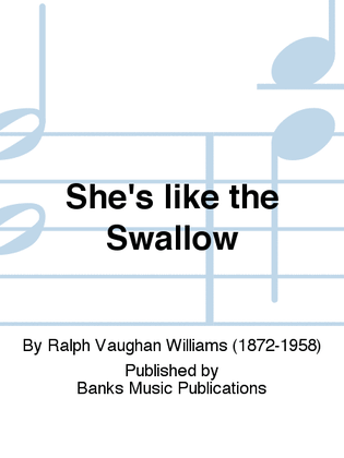 Book cover for She's like the Swallow