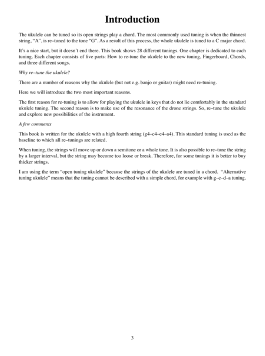 Open Tunings for Ukulele Ukulele scores gallery preview page 4