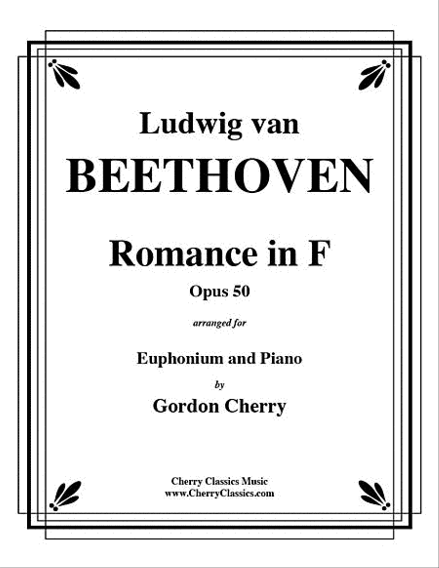 Romance No. 2 in F Opus 50 for Euphonium & Piano