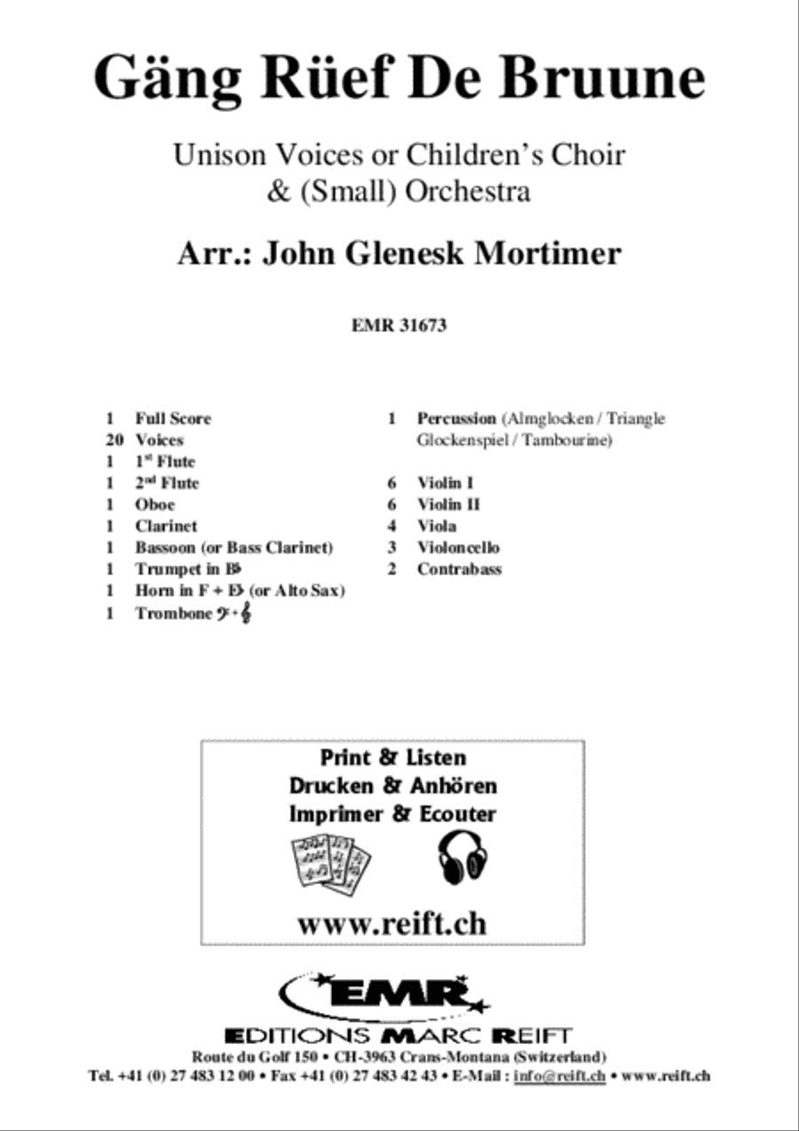 Gang Ruef De Bruune Gang Ruef De Bruune Unison Choir scores gallery preview page 2