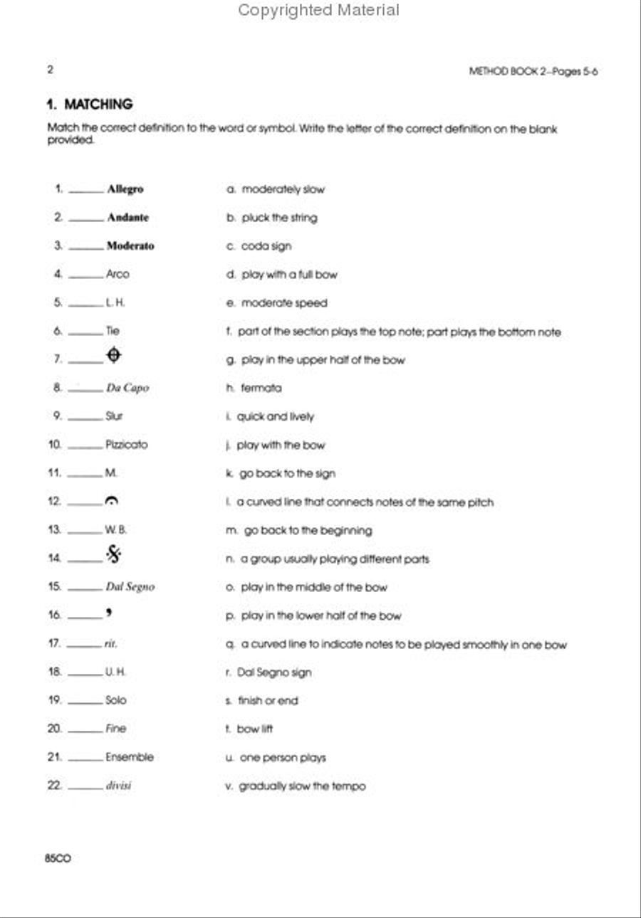 All For Strings Theory Workbook 2 - Cello Chamber Orchestra scores gallery preview page 2