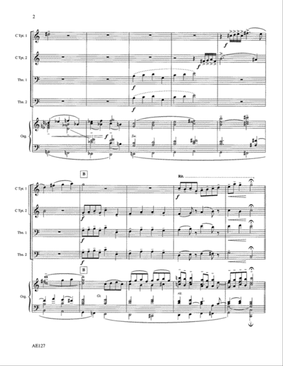 Jesus Christ is Risen Today Choir scores gallery preview page 2