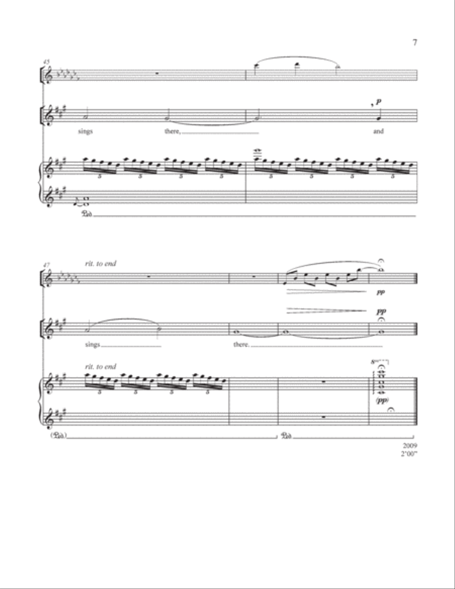 The Great Trees: 2. The Silence Soprano Voice scores gallery preview page 7