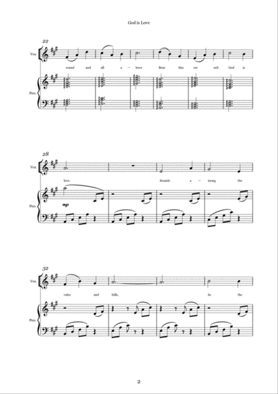 God Is Love Voice scores gallery preview page 2