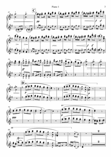 From the Bavarian Highlands Op. 27, 4 hands piano accompaniment