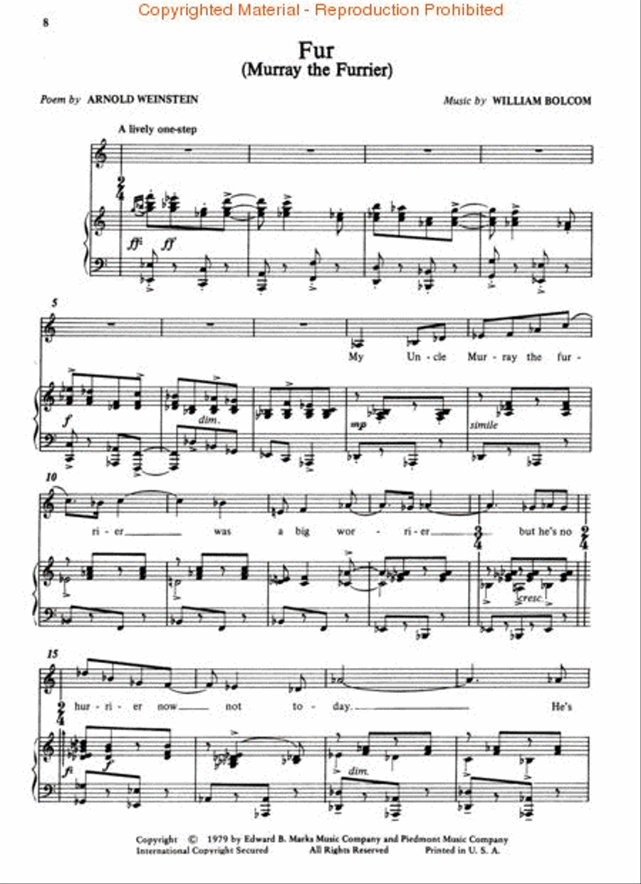 Cabaret Songs – Volumes 1 and 2 Voice scores gallery preview page 2