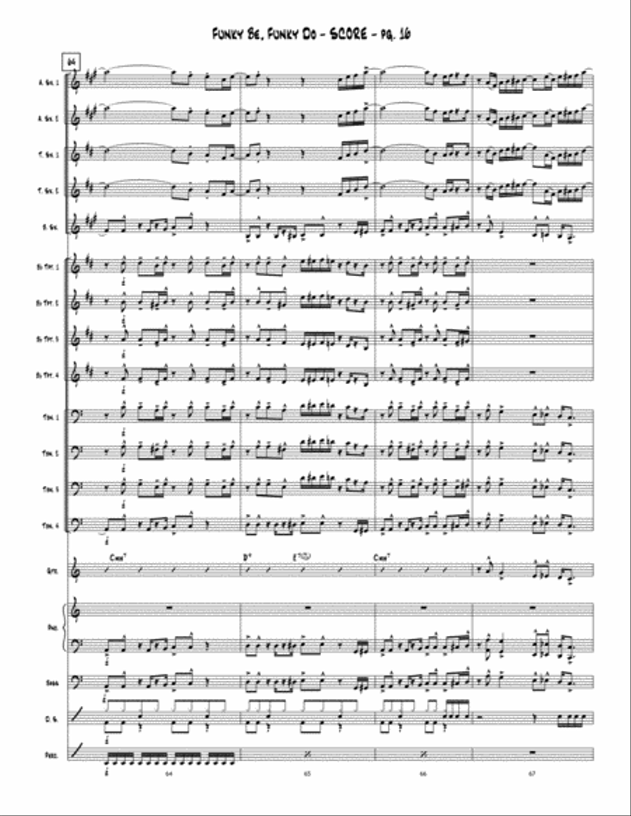 Funky Be, Funky Do Jazz Ensemble scores gallery preview page 17