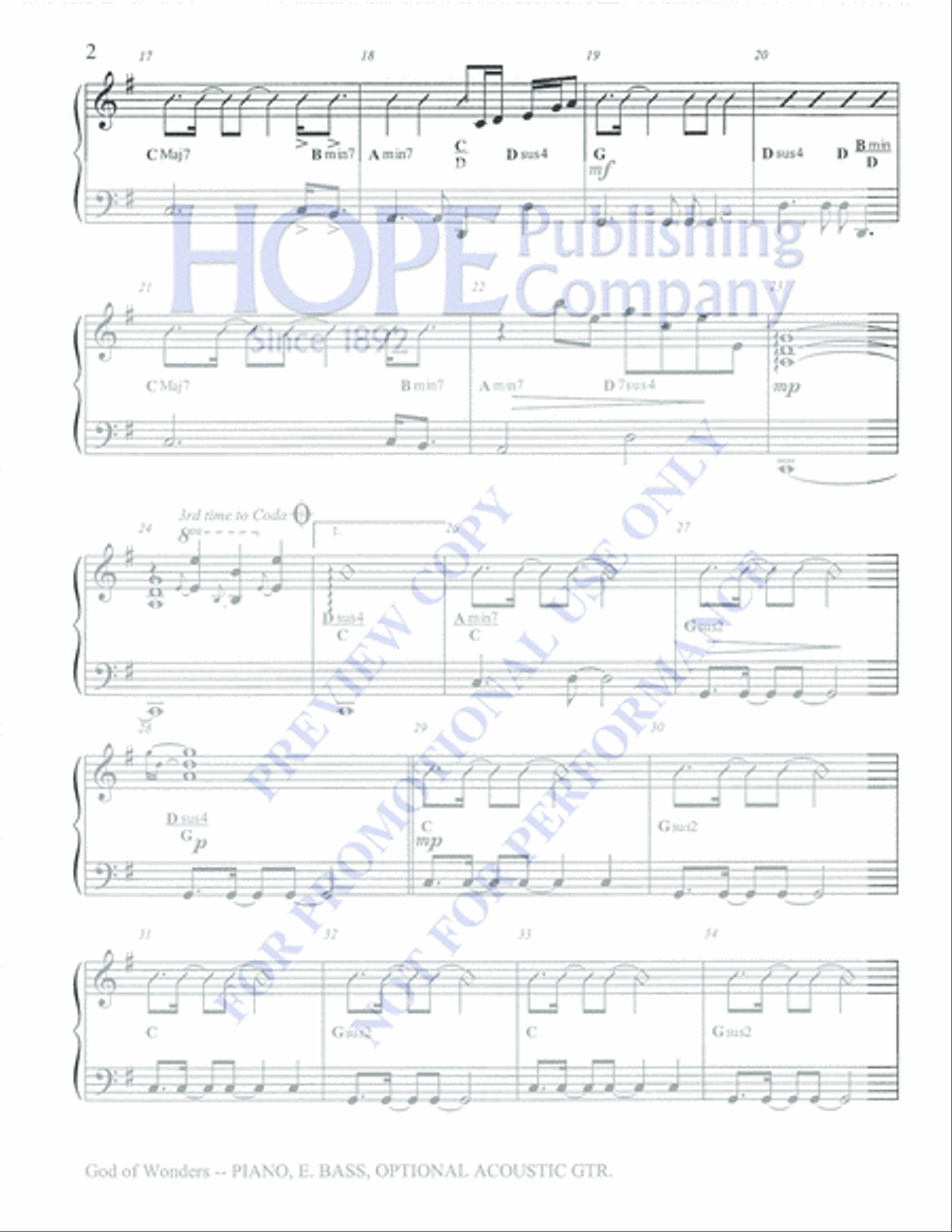God of Wonders Choir scores gallery preview page 3