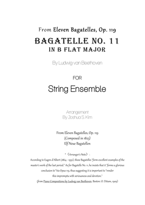 Book cover for Bagatelle No. 11 (Op. 119) for String Ensemble