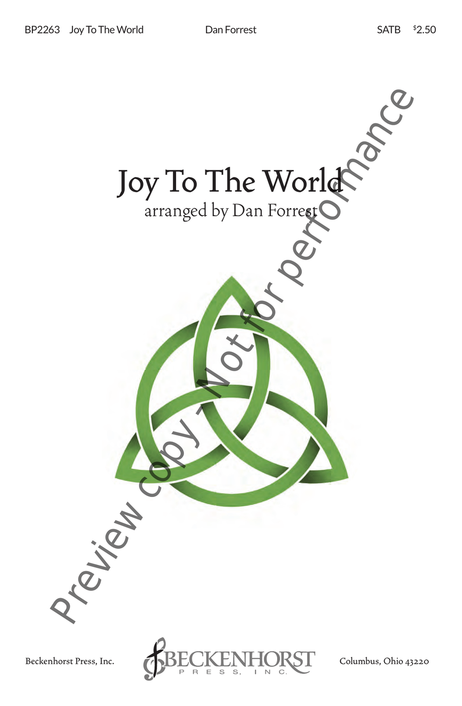 Joy to the World! 4-Part scores gallery preview page 3
