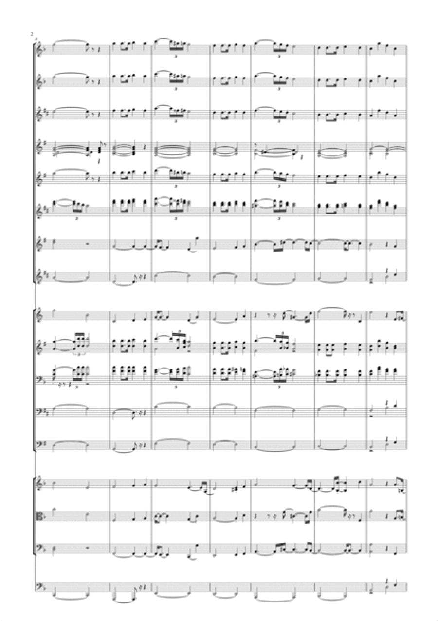 Hino dos 100 anos do Campinense Clube Concert Band scores gallery preview page 2