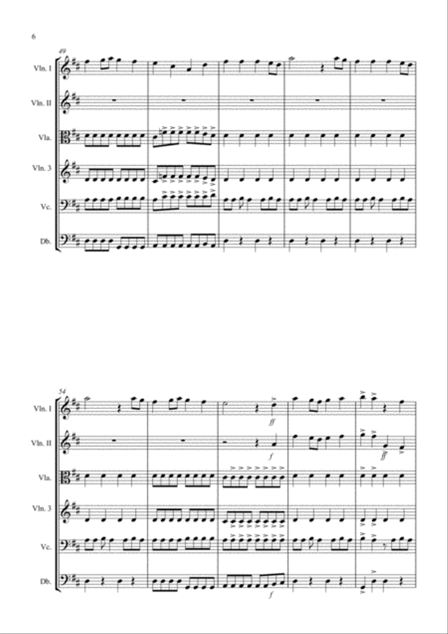 Vivaldi Rocks! for String Orchestra String Quartet scores gallery preview page 6