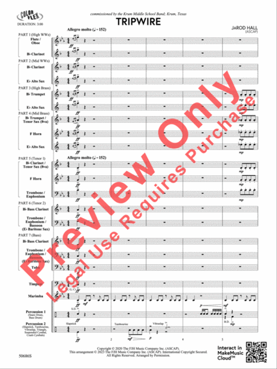 Tripwire Concert Band scores gallery preview page 5