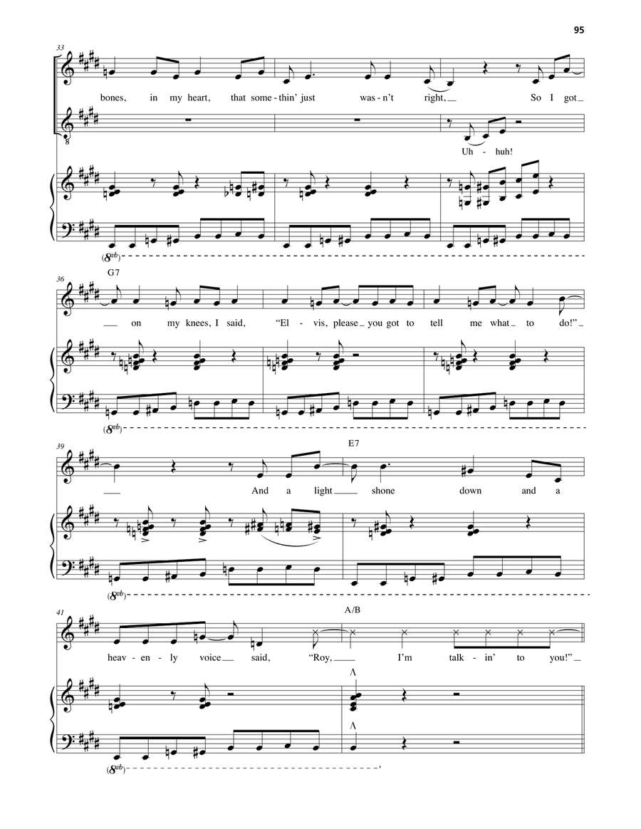 Higher Love (from Honeymoon in Vegas) Voice scores gallery preview page 4