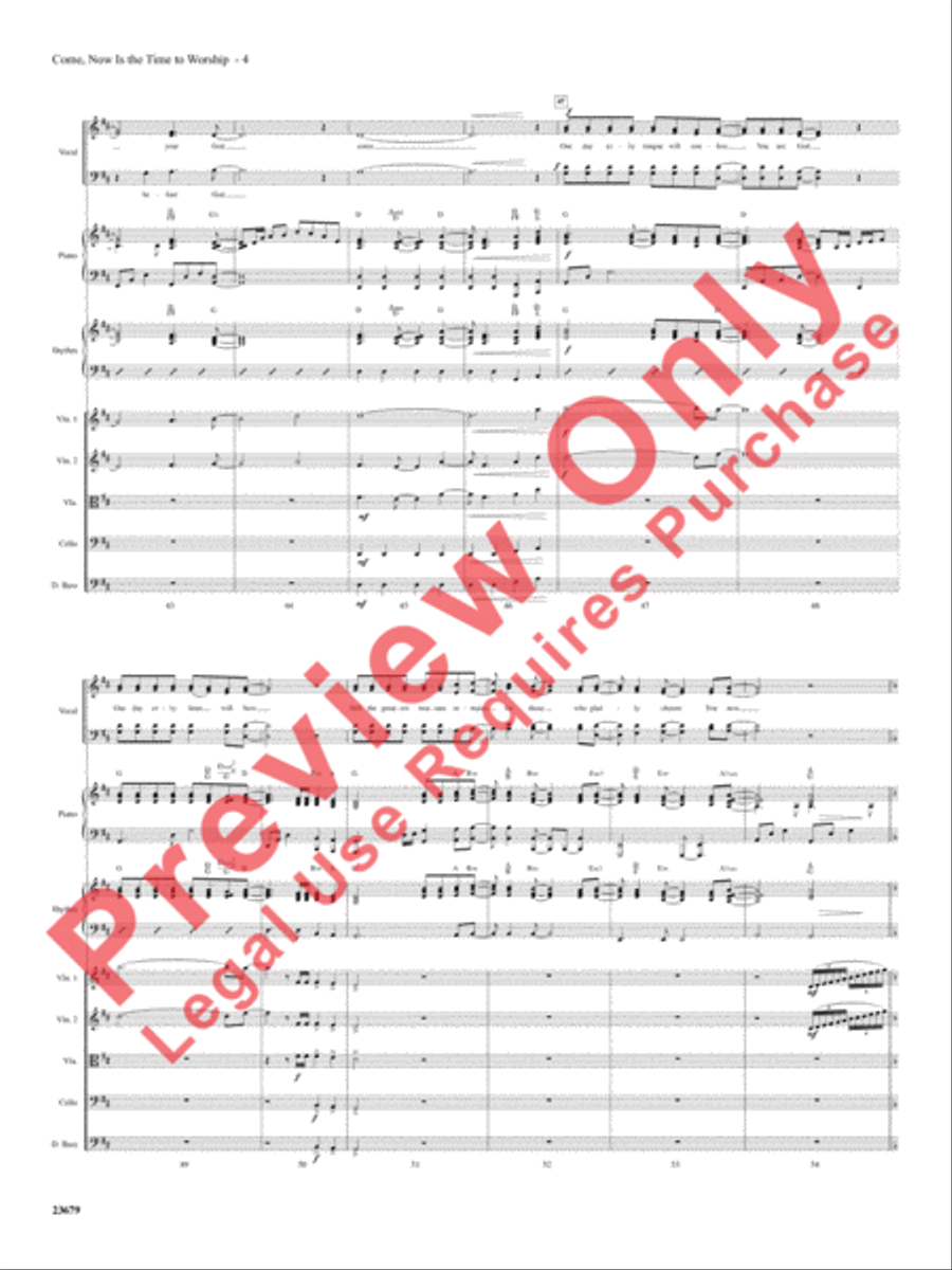 Come, Now Is the Time to Worship Choir scores gallery preview page 5