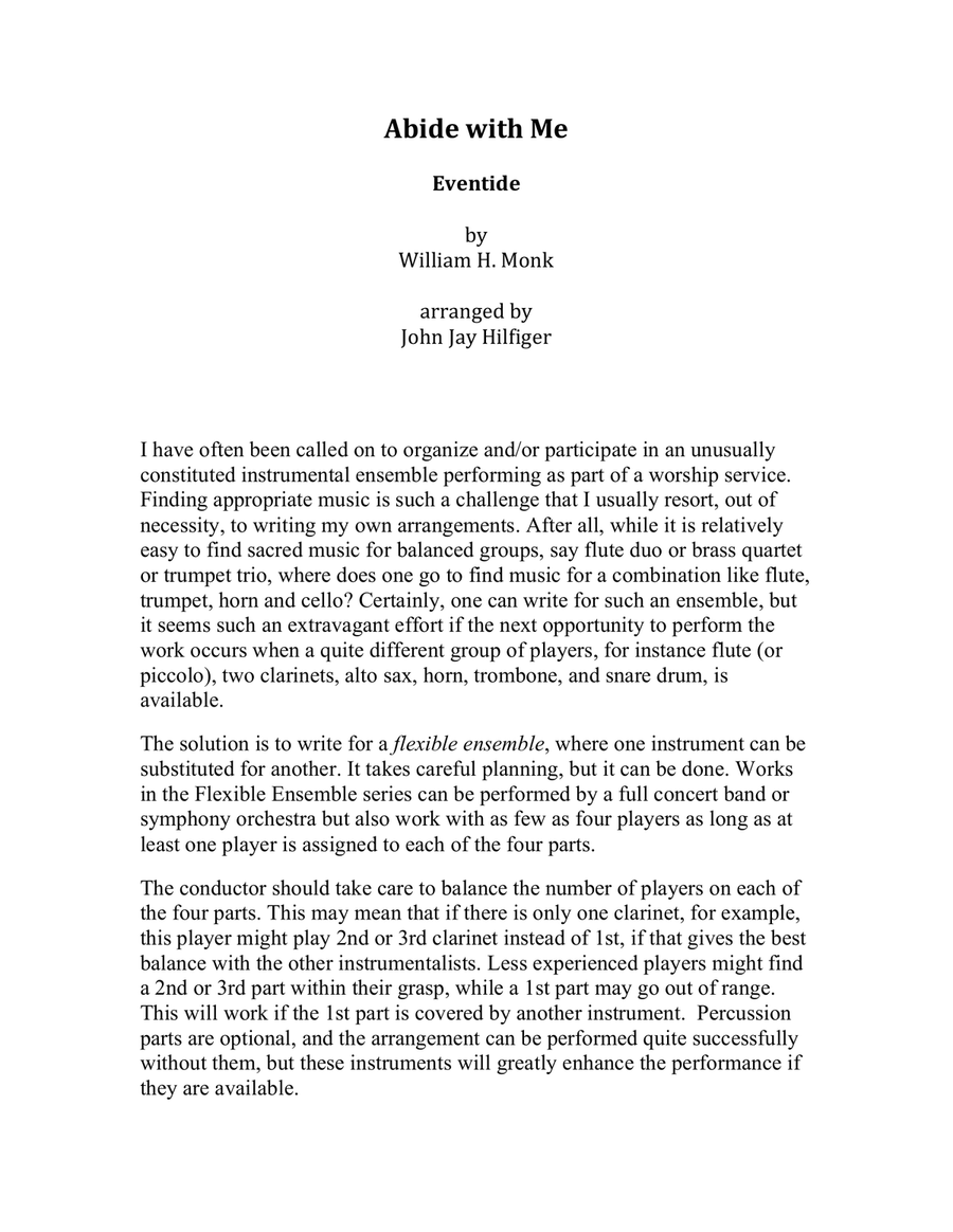 Abide with Me Abide with Me Full Orchestra scores gallery preview page 2