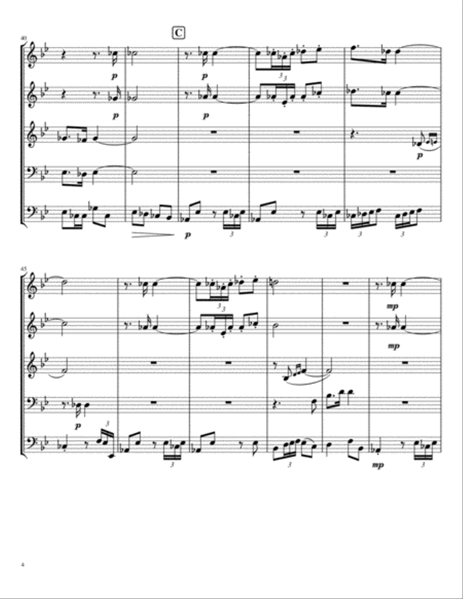 Time Marches On Brass Ensemble scores gallery preview page 4