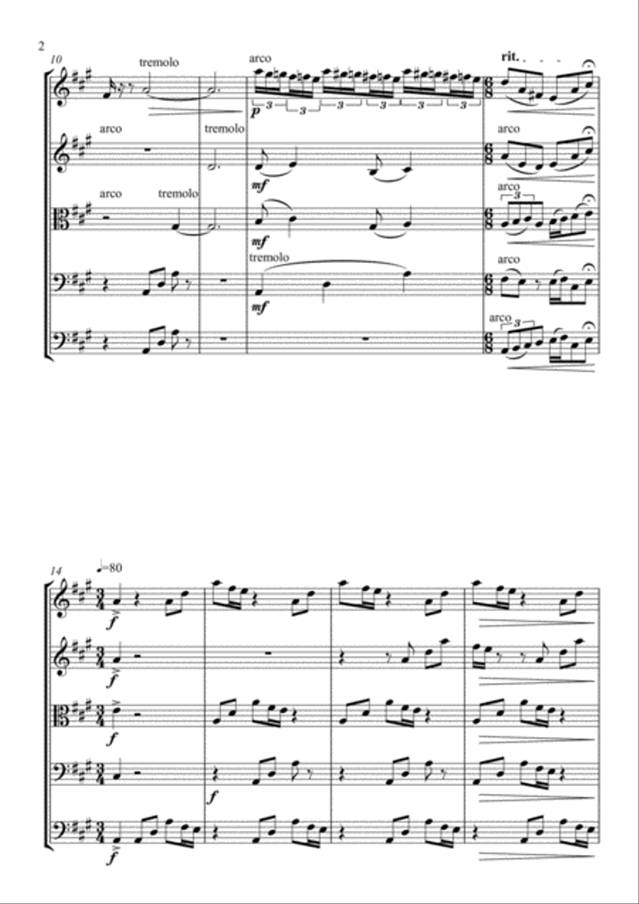 Falling from the Sky Falling from the Sky String Orchestra scores gallery preview page 2