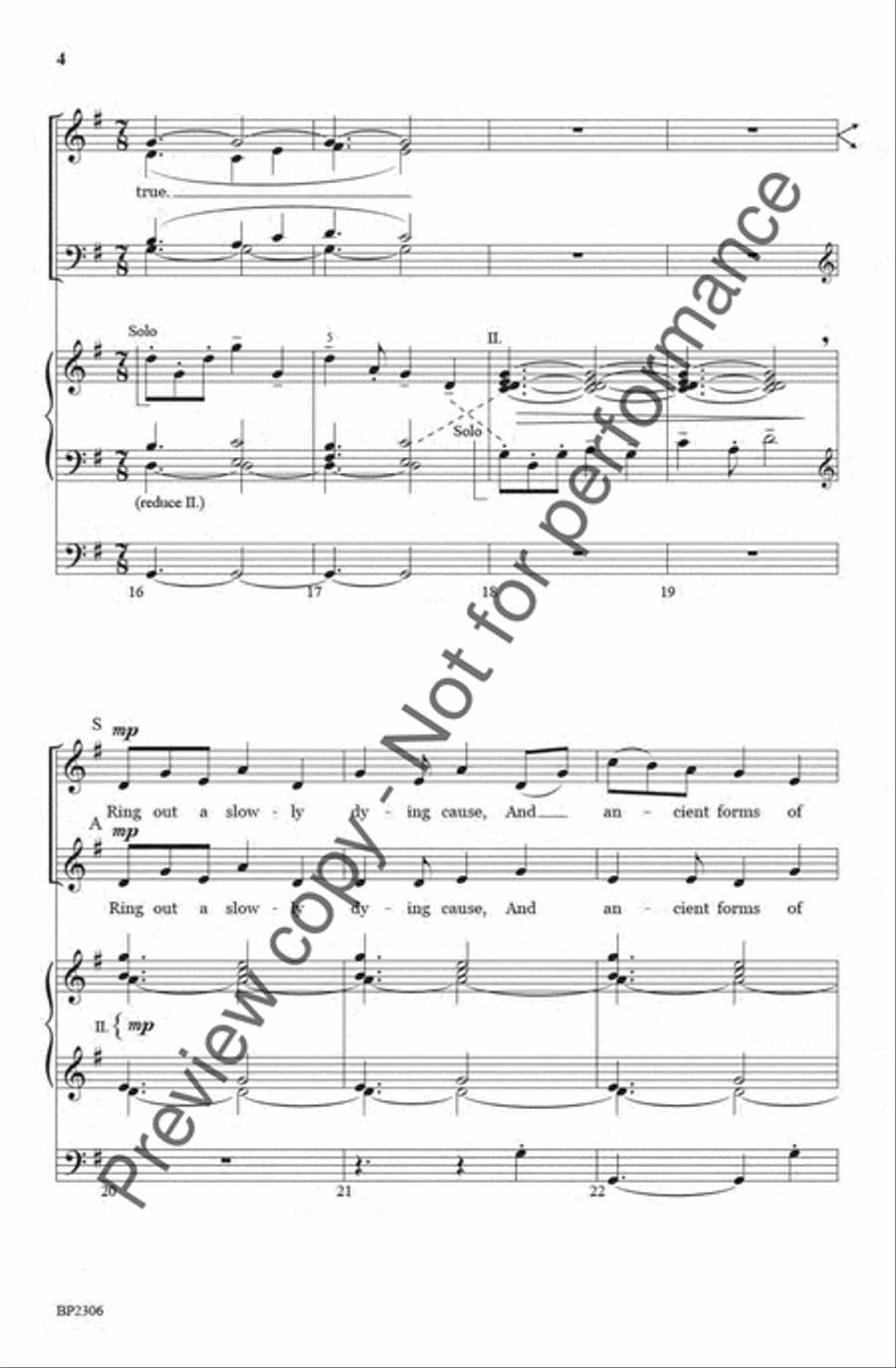Carol for a New Year 4-Part scores gallery preview page 4