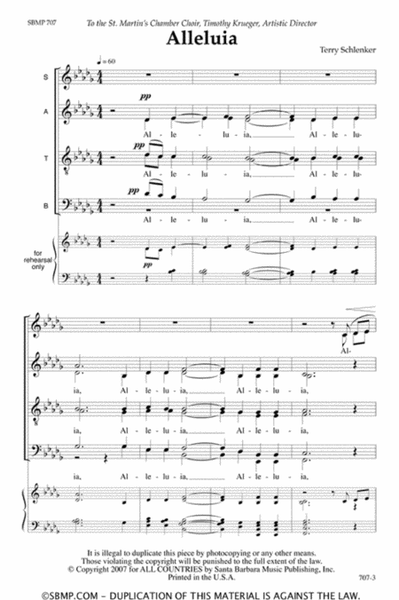 Alleluia - SATB divisi Octavo image number null