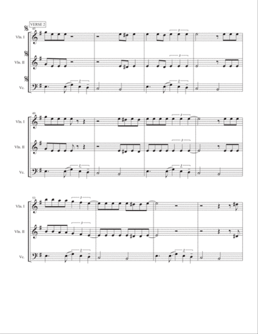 Seven Nation Army String Trio scores gallery preview page 5