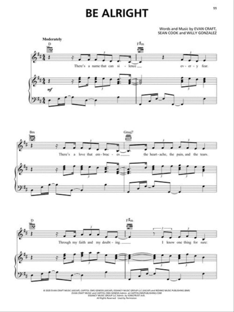 Top Christian Hits of 2021-2022 Piano, Vocal, Guitar scores gallery preview page 5