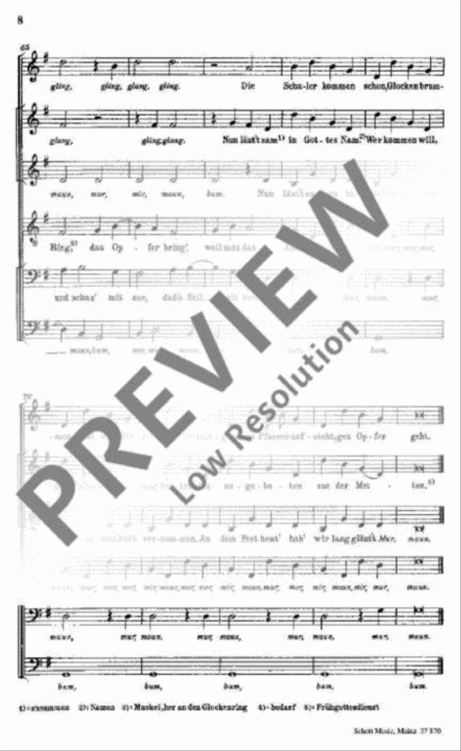 Das G'läut zu Speyer Das G'läut zu Speyer Mixed Choir scores gallery preview page 11