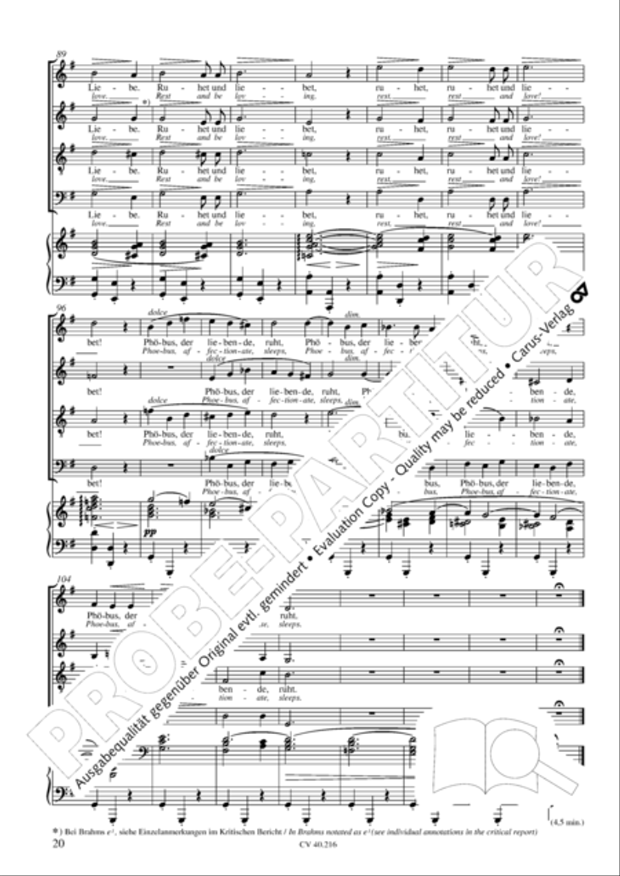 Drei Quartette op. 64 Choir scores gallery preview page 21