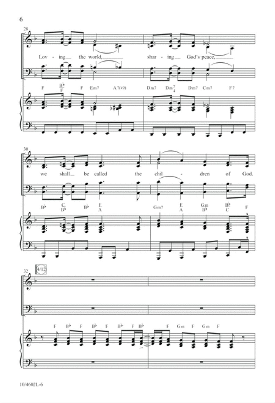 Children of God Children of God 4-Part scores gallery preview page 6