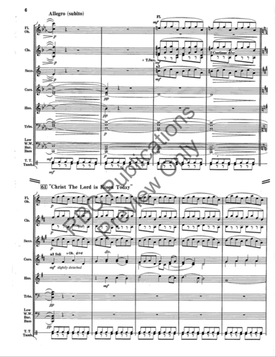 Mighty King Of Miracles (Score) Concert Band scores gallery preview page 9