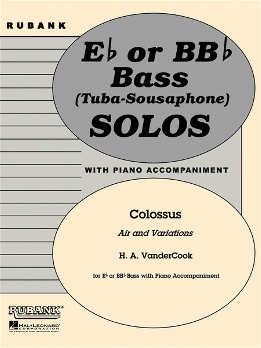Colossus - Air and Variations Tuba scores gallery preview page 1