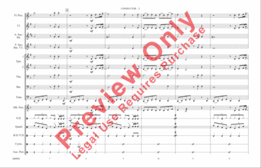 Thriller Marching Band scores gallery preview page 3