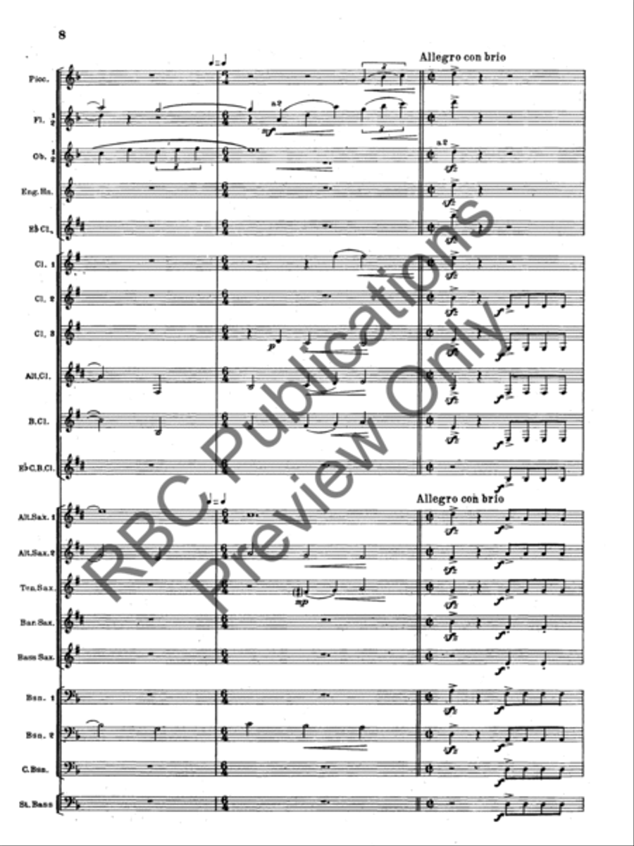 Overture For Woodwinds Overture For Woodwinds Score scores gallery preview page 11
