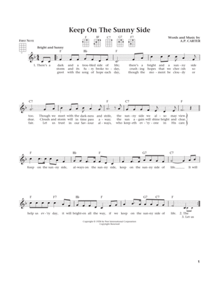Keep On The Sunny Side (from The Daily Ukulele) (arr. Liz and Jim Beloff)