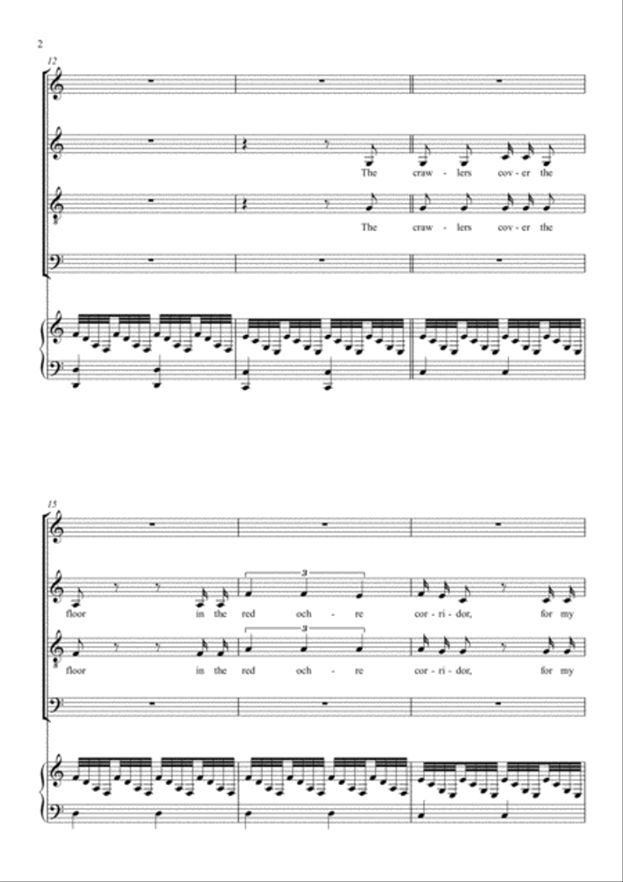 The Carpet Crawlers 4-Part scores gallery preview page 2